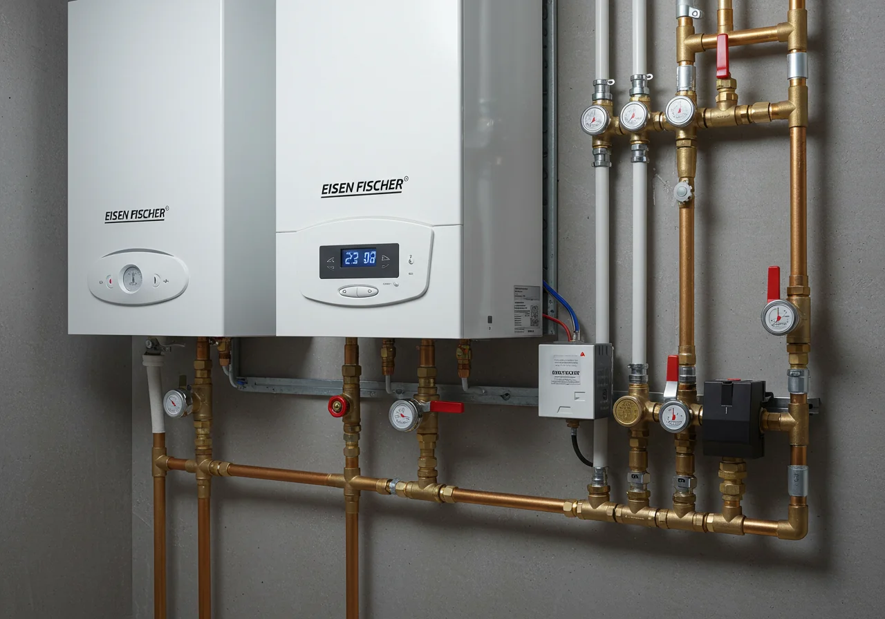 Completed Eisen Fischer heating installation showcasing high-quality workmanship.