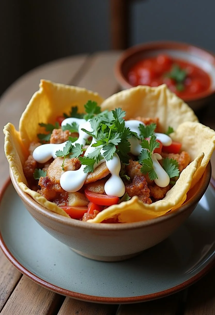 Finished Döner-Bowl mit Hähnchen, ready to enjoy with a balance of flavors and textures.