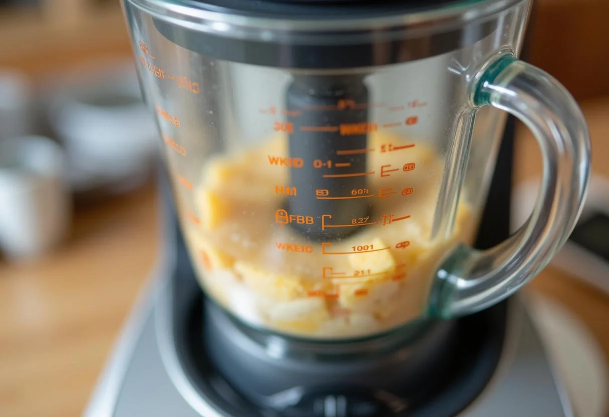 Zutaten für zitronen kuchen thermomix werden im Thermomix gemischt.
