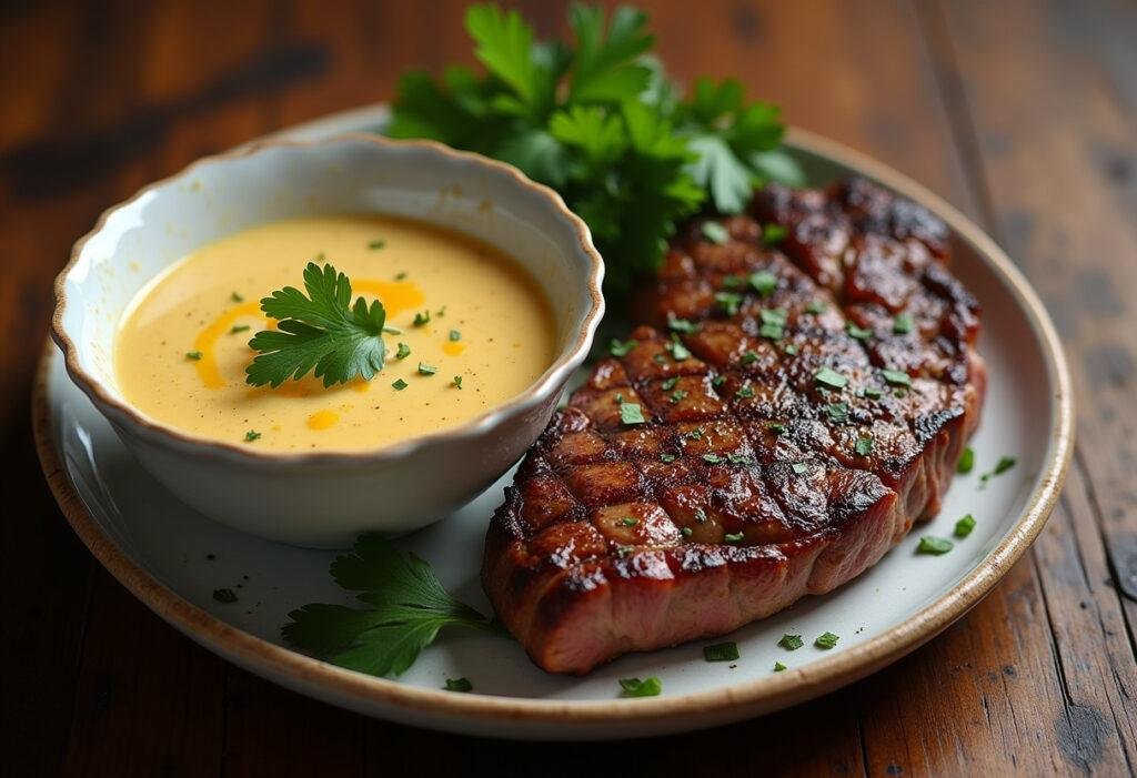 Feurige Senfsoße für Fleischliebhaber - Traditionsküche