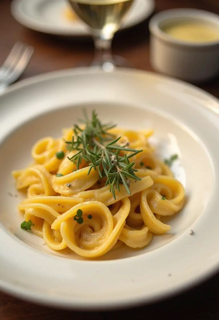 Golden Schupfnudeln beautifully served, a perfect dish to savor the potato dumpling charm.