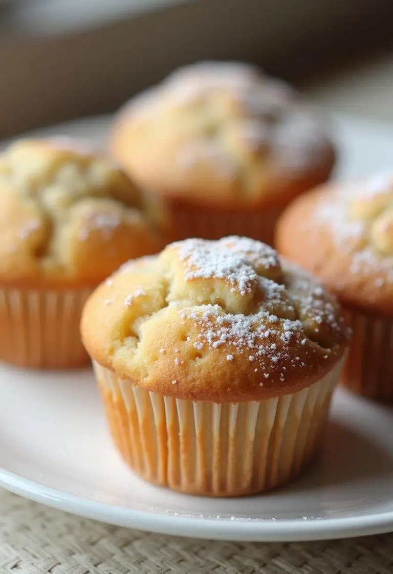 Fertige leichte Medizin nach amerikanischer Art Muffins auf einem Teller, perfekt zum Servieren.