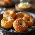 Warm and cheesy Laugenbrezeln with salt crystal magic, beautifully served and perfect for a snack.