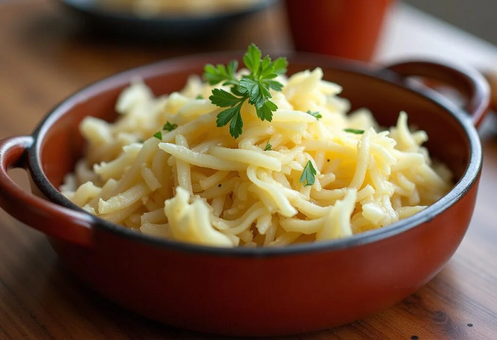 Delicious homemade Weltbestes Sauerkraut served in a bowl, perfect for traditional dishes.