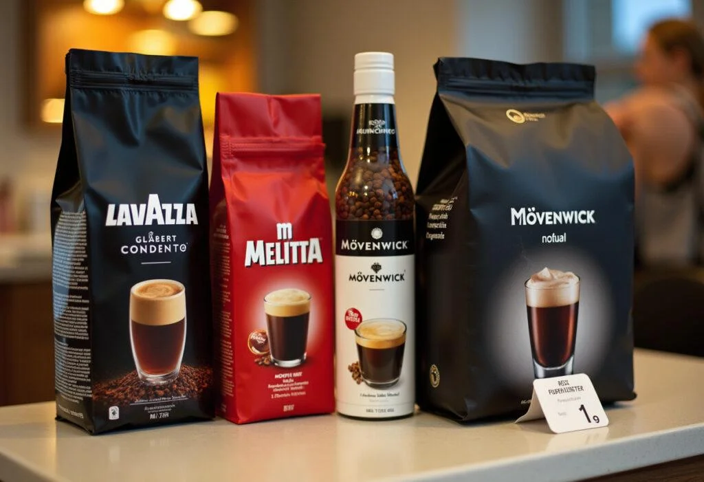 Verschiedene Kaffeeangebote dieser Woche von Lavazza und Melitta, perfekt für Kaffeeliebhaber.