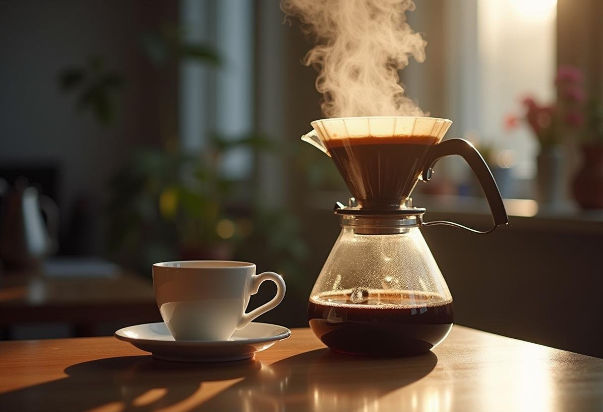 Frisch gebrühter Melitta Filterkaffee aus dem aktuellen Melitta Kaffee Angebot diese Woche.