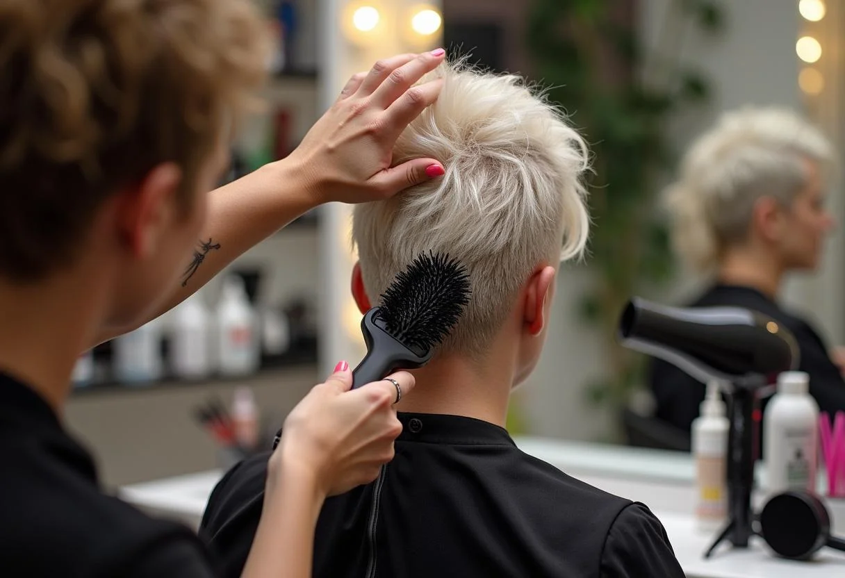 Styling mit Taft Volumen Puder für mehr Volumen und Fülle im Haar.