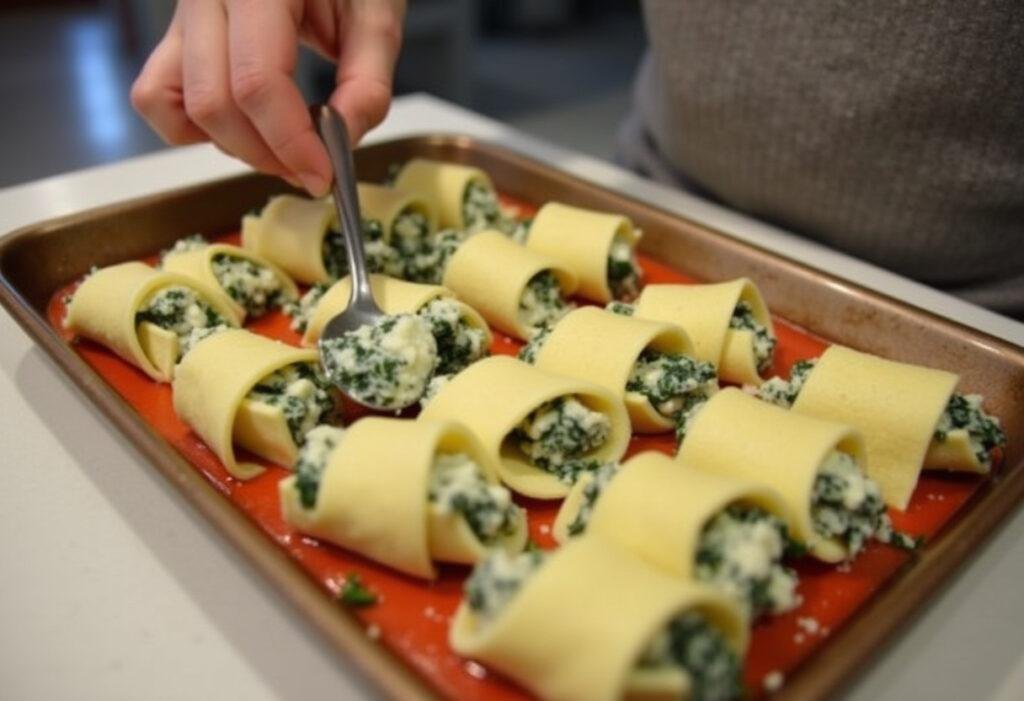 Cannelloni mit Spinat Ricotta Füllung Rezept - Traditionsküche
