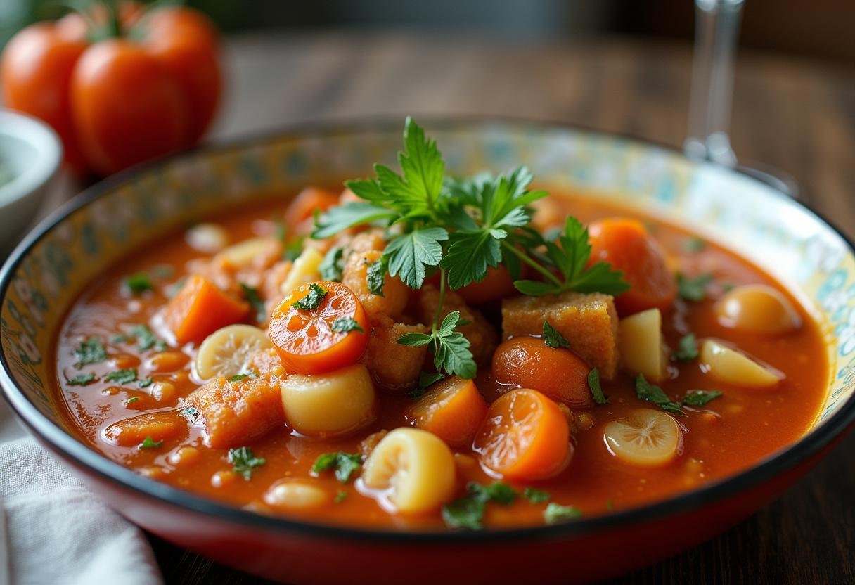 Completed one pot hähnchen reis, ready to enjoy for a delicious meal.