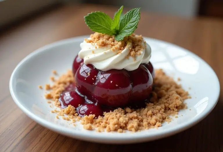 Fertiges trauben dessert mit Mascarpone creme und Keksen, perfekt für jeden Anlass.