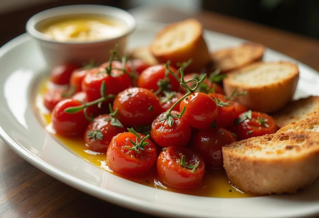 Fertige getrocknete Tomaten in Öl, ideal als Vorspeise oder Dip getrocknete tomaten.