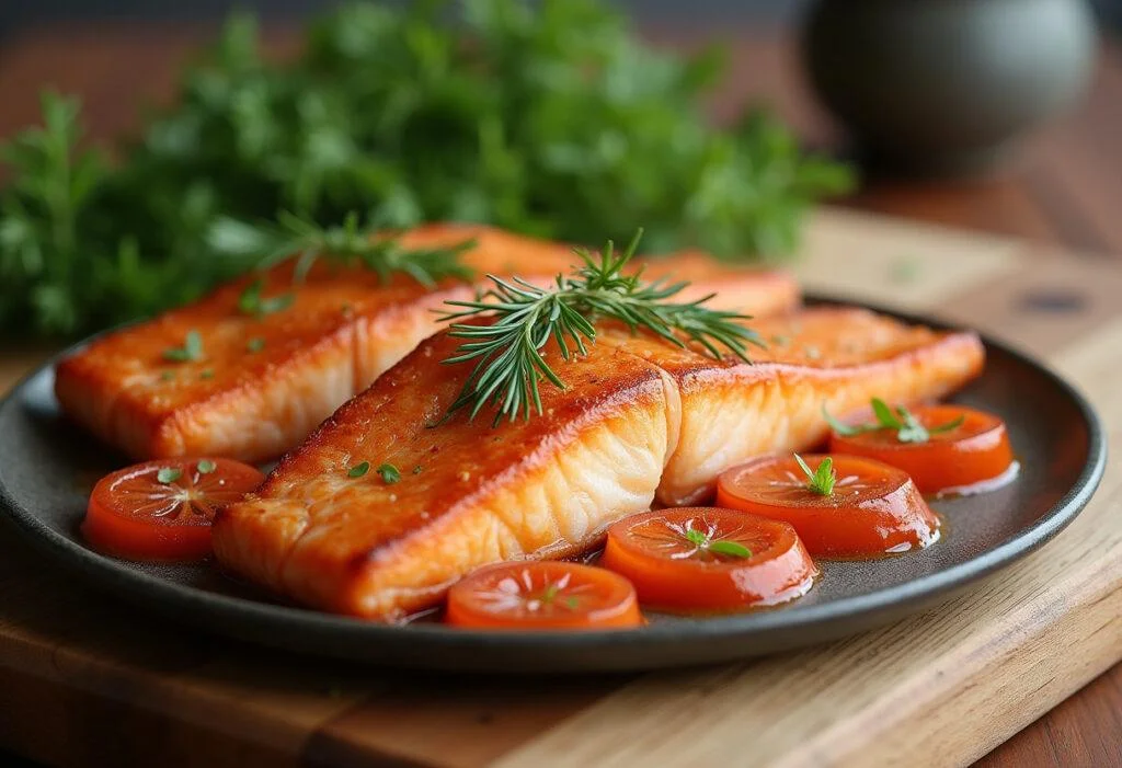Finished lachs spinat auflauf with salmon, spinach, and potatoes, perfect for a delicious meal.