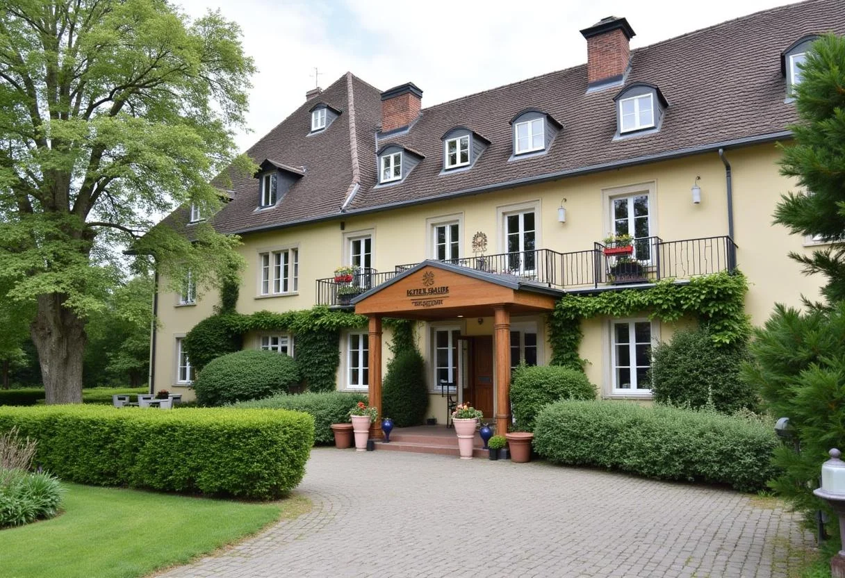 Hotel Traube Rüdesheim beautiful exterior view, inviting atmosphere for guests.