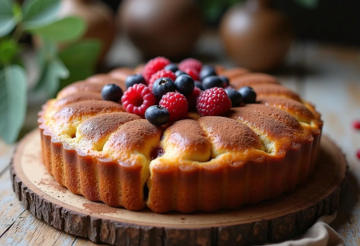 Finished kuchen ohne zucker und mehl, a delicious healthier cake option.