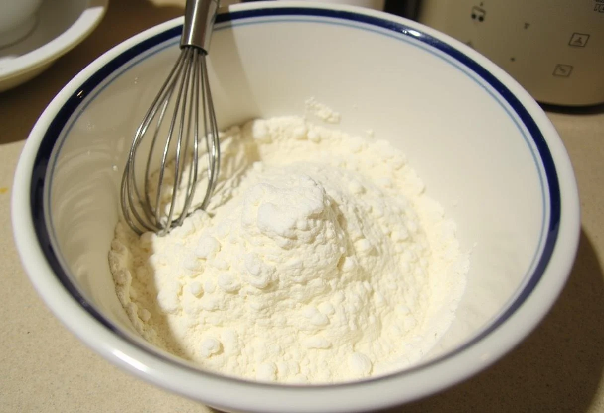 Zutaten für den leichten Kuchen mit Quark auf der Arbeitsfläche für das Rezept Kuchen mit Quark.