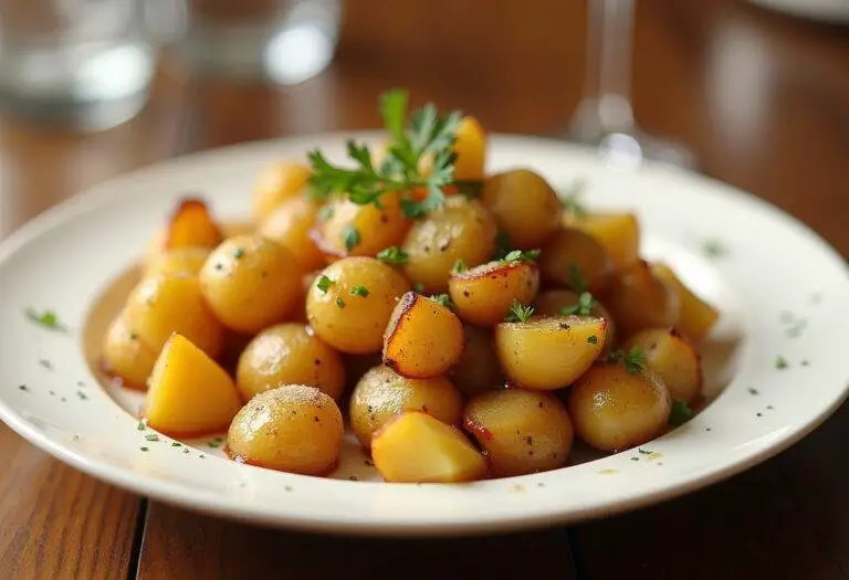 Finished dish of perfekt gekochte Kartoffeln, ideal for any meal.