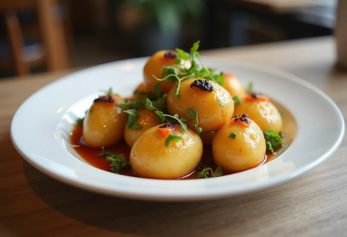Finished dish of perfekt gekochte Kartoffeln, ideal for any meal.