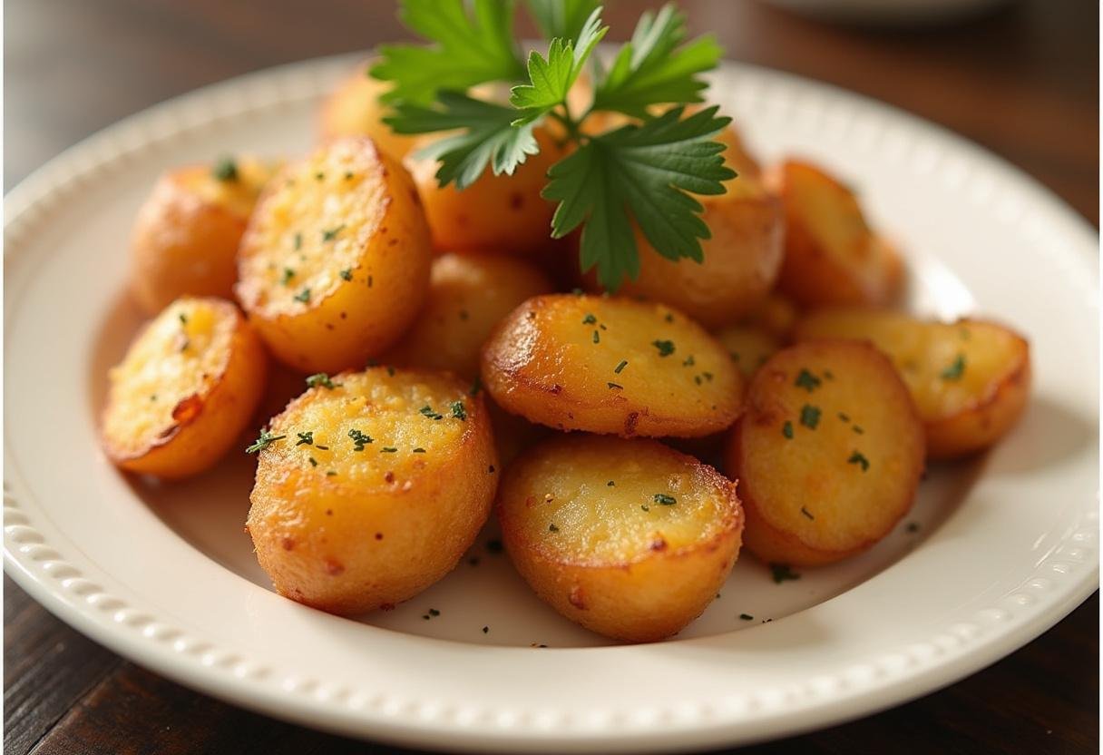 Vielseitig verwendete Bratkartoffeln aus der Heißluftfritteuse, perfekt für jedes Gericht.