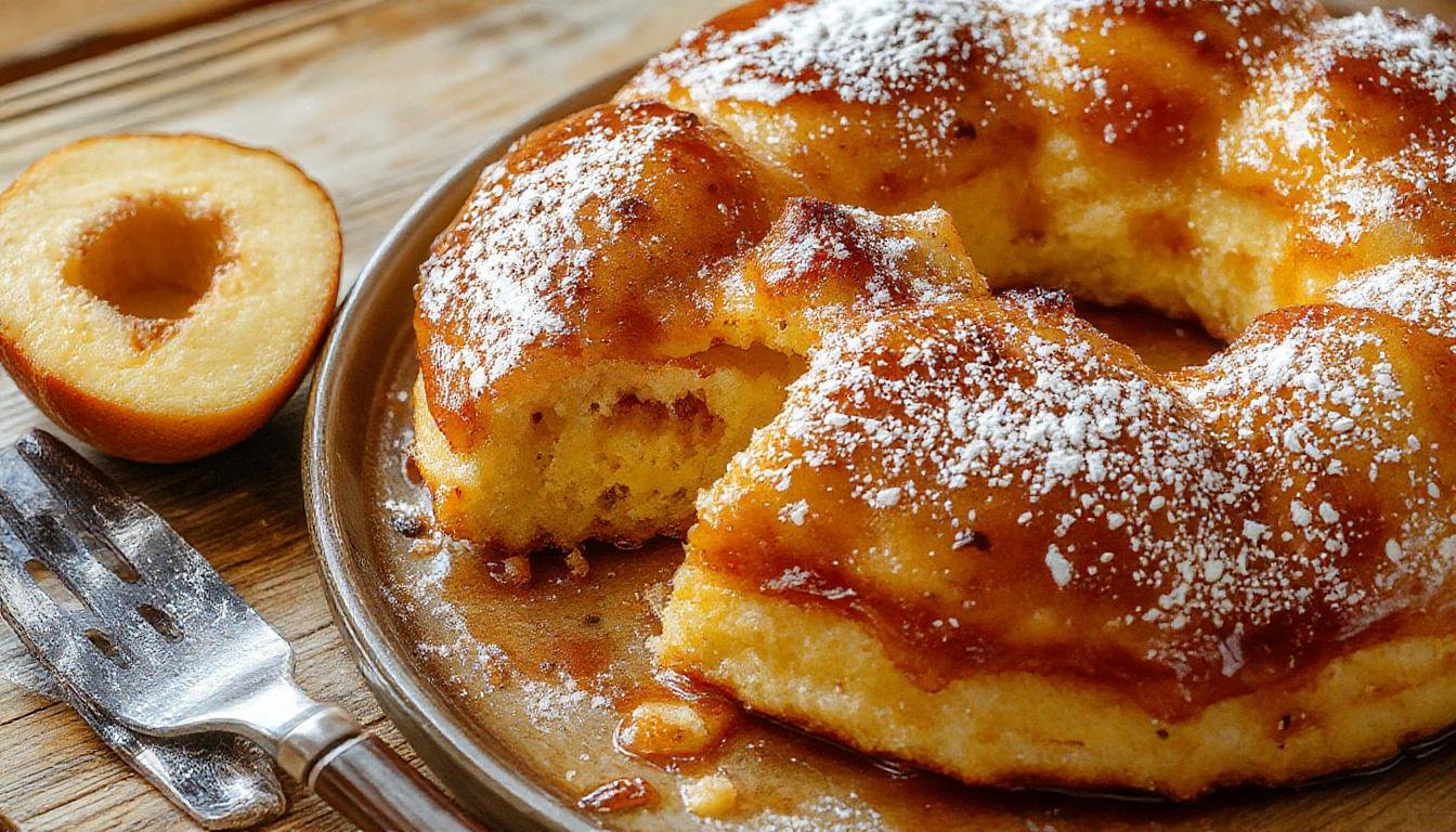 Ein saftiger Kuchen in einer eleganten Kastenform, dekoriert mit glasierten Kirschen, Vanilleglasur und Schokoladenglasur, mit einem feinen Marmor Muster