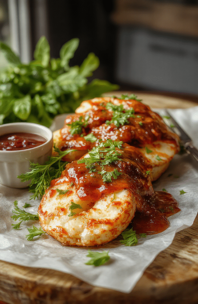 Bunte griechische Hähnchen-Bowl auf einem weißen Teller, gefüllt mit saftigen Hähnchenstücken, frischen Tomaten, Gurken, roten Zwiebeln, und cremigem Tzatziki, alles gut angeordnet und in natürlichem Licht fotografiert