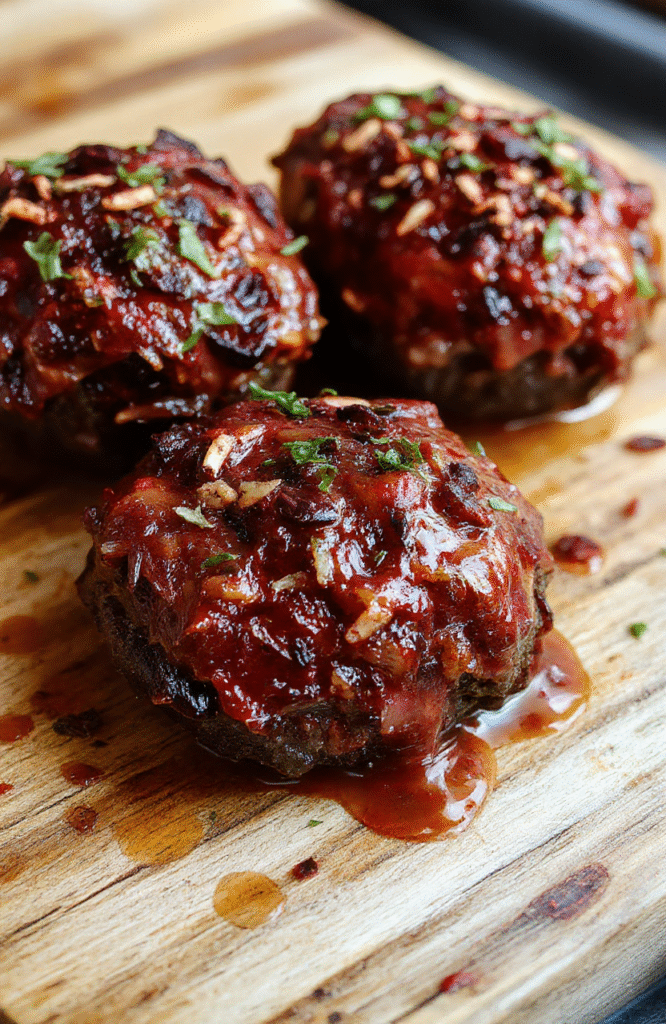 Bunter Teller mit frisch zubereiteten, goldbraunen Pfannkuchen, garniert mit frischen Beeren und Minzblättern, vor hellem Holztisch mit natürlichem Licht