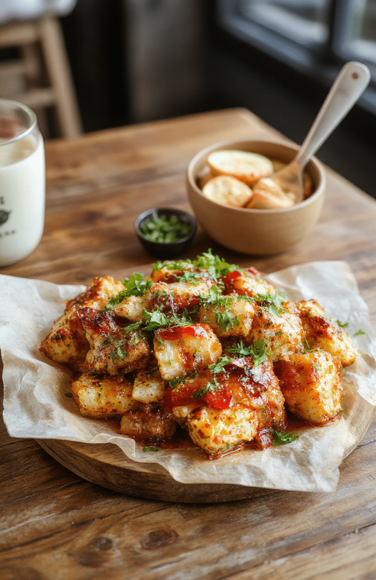 Bunter Teller mit goldbraunem Chicken Teriyaki, frisch gedünstetem Brokkoli, glänzender Reis, alles kunstvoll angerichtet auf einem modernen weißen Teller, lebendige Farben, appetitliche Texturen, stilvoll und einladend