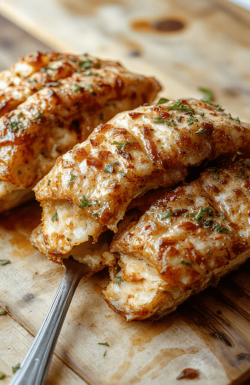 Bunten Teller mit saftigem Hähnchenbrustfilet, lockeren Reis und frischen Tomaten, kunstvoll angerichtet auf einem weißen Teller, im natürlichen Licht mit sanften Schatten.