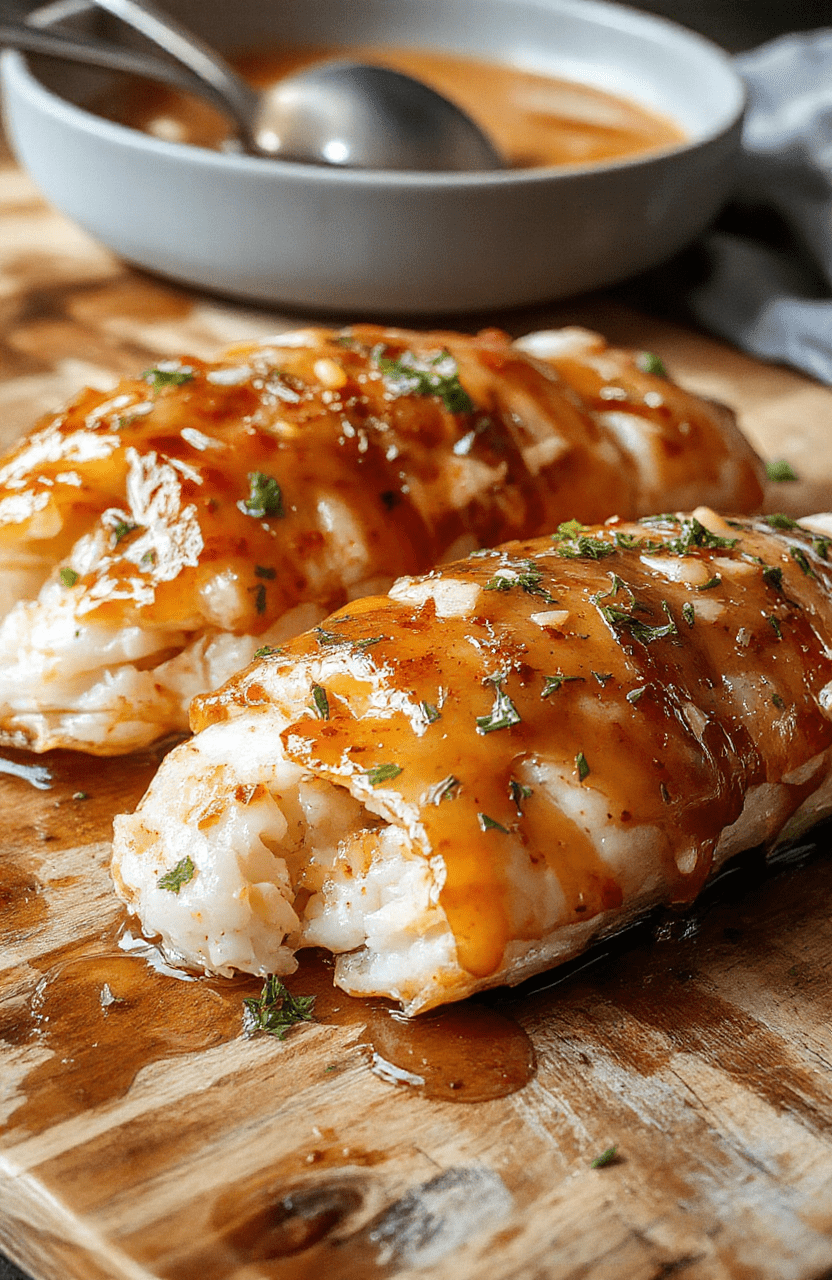 Bunter Teller mit perfekt glasiertem Lachs, umgeben von frischen grünen Salatblättern, zarter Lachs mit glänzender Honigglasur, appetitlich angerichtet auf einem rustikalen Holzteller, sanft beleuchtet.