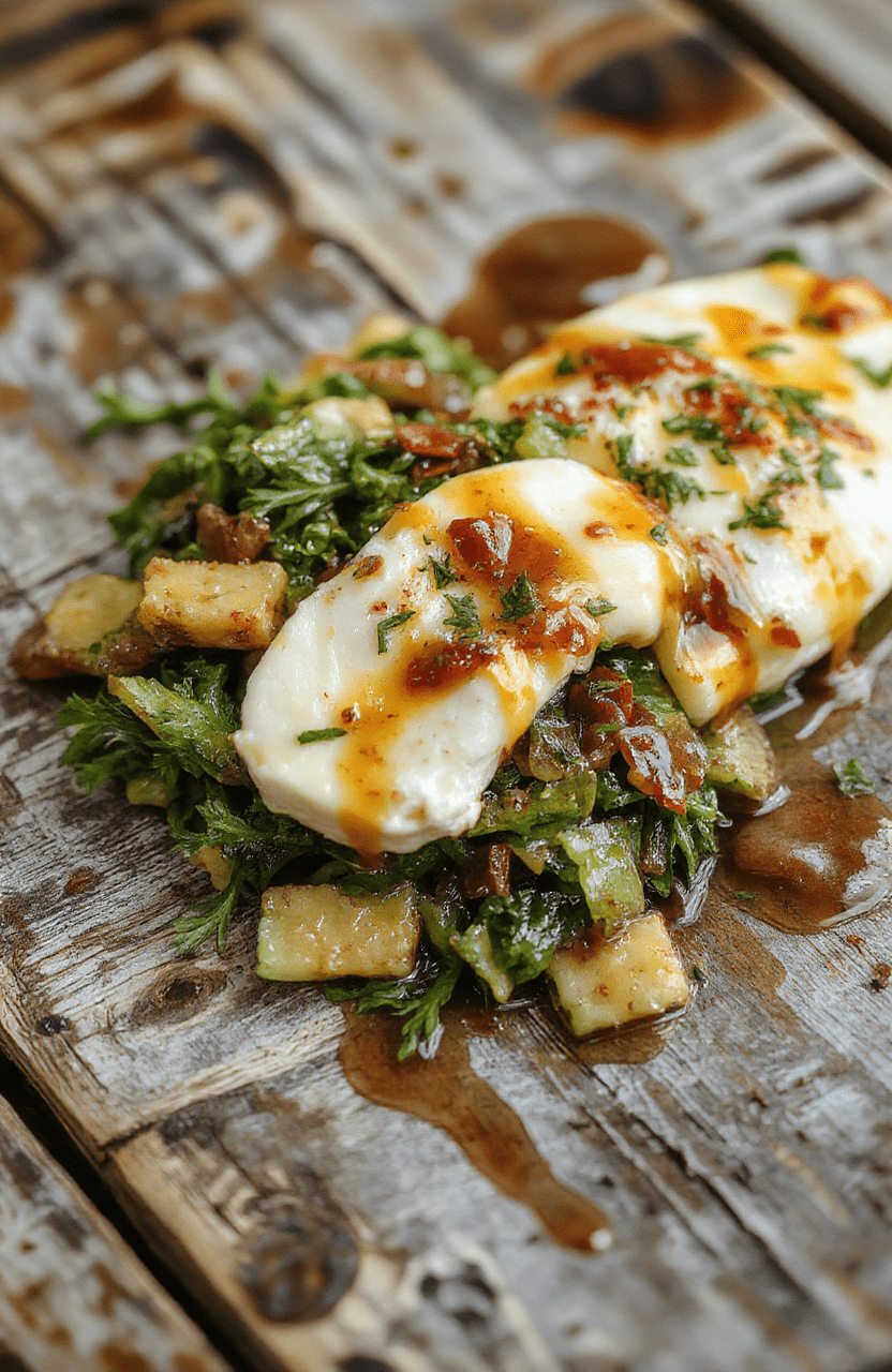 Bunter Reis mit einer cremigen, grünen Frischkäse-Gemüsesoße, hübsch angerichtet auf einem weißen Teller, umgeben von frischen Kräutern, mit buntem Gemüse wie Paprika, Zucchini und Karotten, alles mit einer glatten, cremigen Textur und ansprechender Farbpalette