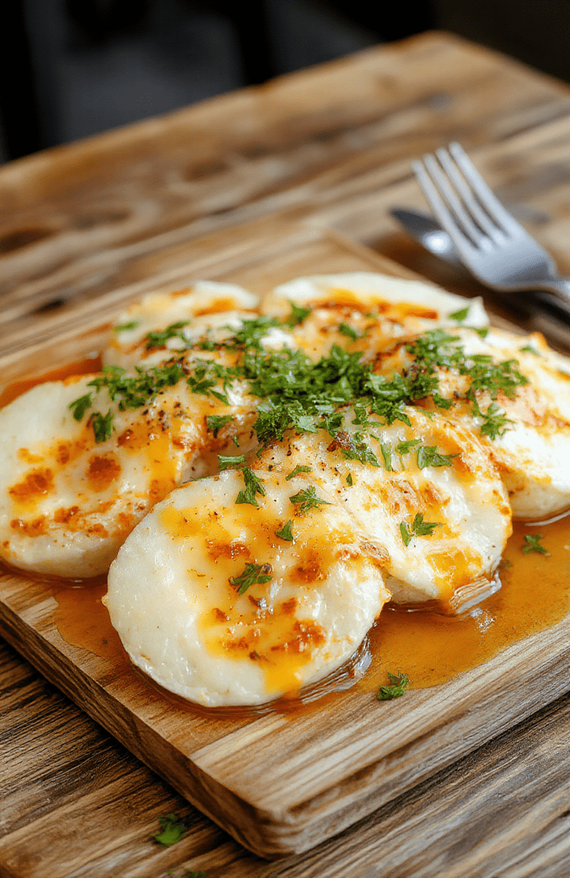 Bunter Teller mit goldbraunem Hähnchen in cremiger Currysoße, daneben lockerer weißer Basmati Reis, alles auf einem rustikalen Holzteller, mit frischen Kräutern garniert, lebendige Farben, appetitliche Texturen