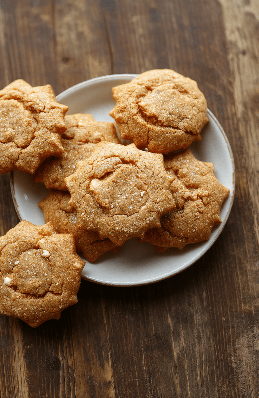 Bunte Lebkuchen-Ausstechplätzchen in verschiedenen Formen auf einem Holzbrett, mit Zuckerguss und bunten Streuseln dekoriert, warmes Licht, einladendes Festtagsgefühl