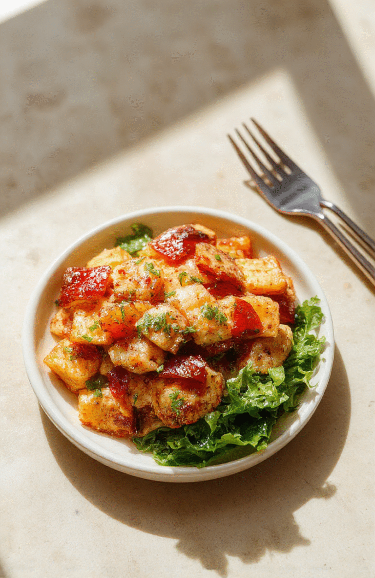 Bunte cremige Lasagne mit Schichten aus zartem Lachs, frischem Spinat, goldener Käsesauce und knuspriger Pasta, appetitlich angerichtet in einer weißen Keramikschüssel, leicht ansprechend für das Auge