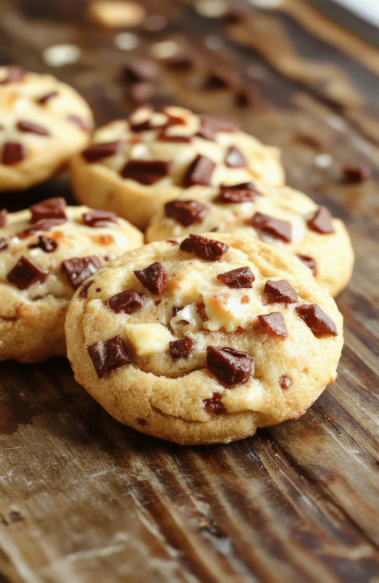 Golden-brown cheesecake cookies topped with creamy cheesecake filling, drizzled with caramel, arranged on a white plate against a soft pastel background, textures of crumbly cookie and smooth filling visible, styled casually with a sprinkle of powdered sugar