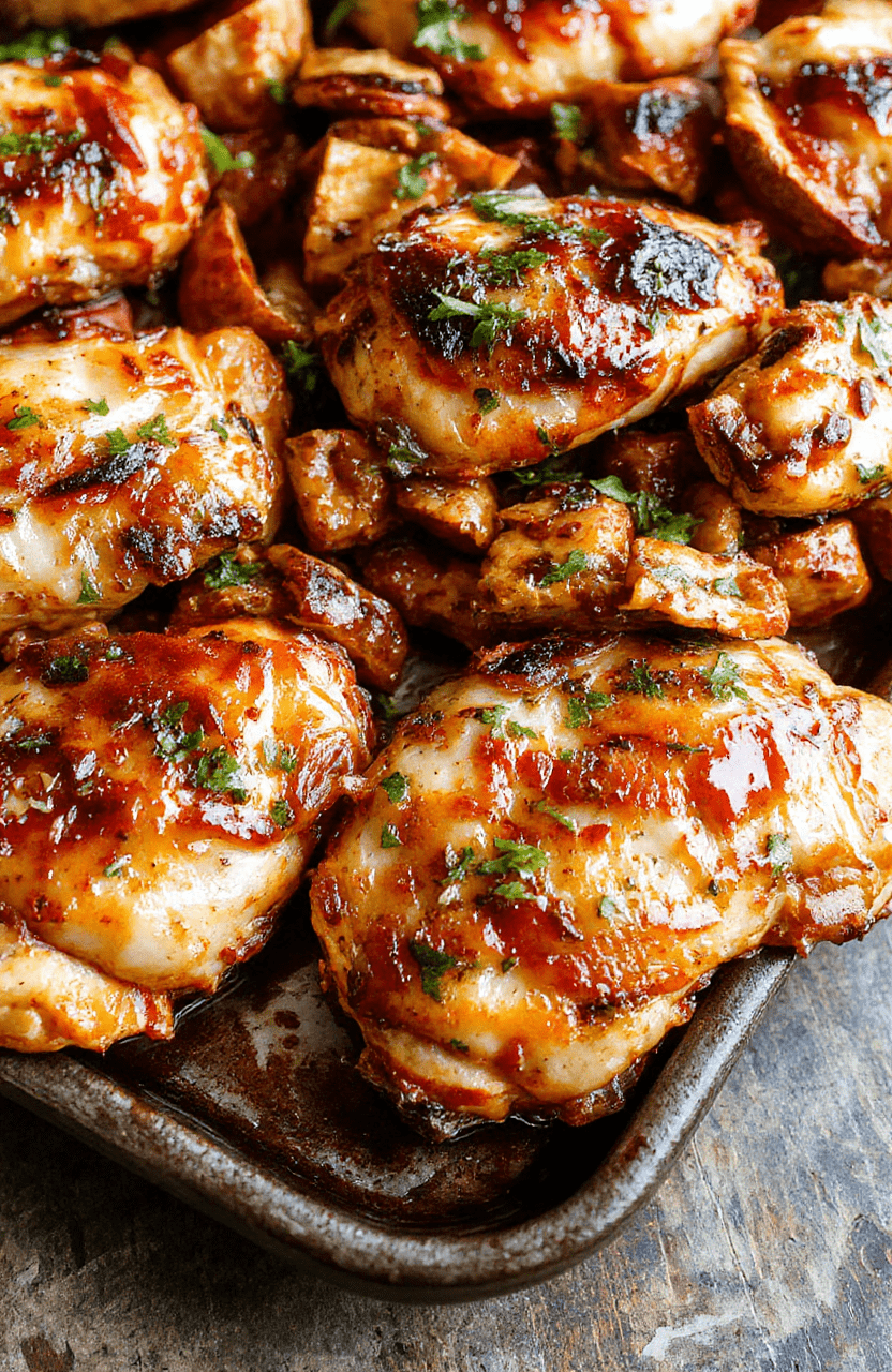 Colorful chicken fajitas served on a rustic white plate with vibrant red and green peppers, sliced chicken strips, and melted cheese. The dish is garnished with fresh cilantro and lime wedges, styled simply with a wooden background to emphasize the fresh ingredients and appetizing textures.