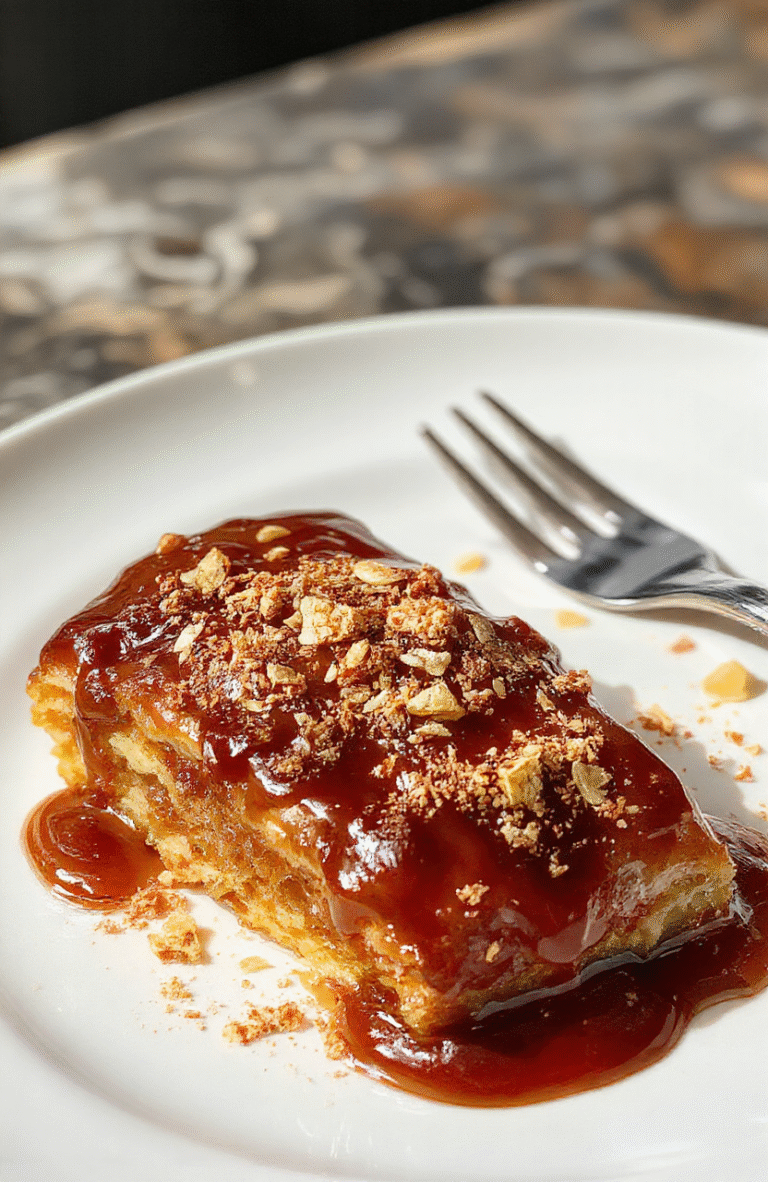 Dieses festliche Dessert zeigt schichtenweise gewürfelte Bratäpfel, umhüllt von cremiger Tiramisu-Konsistenz, dekoriert mit Karamell und zerbröselten Spekulatius. Die Präsentation ist elegant auf einem weißen Teller mit goldenen Akzenten, mit einer leichten Zimtstaubung oben, im warmen Licht fotografiert, das die warmen Farben betont.