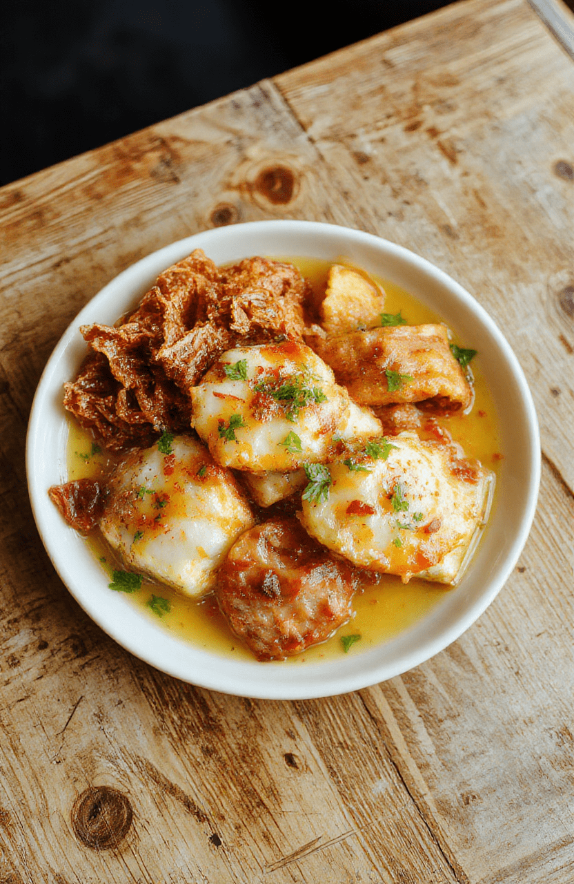 Ein dekoratives Dessert mit spekulatiusgewürzter Creme, bedeckt mit knusprigen Spekulatius-Stücken, auf einem eleganten weißen Teller serviert, umgeben von weihnachtlicher Dekoration und Duft von Zimt und Muskatnuss