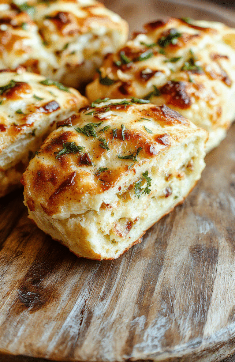 A golden-brown focaccia topped with fresh rosemary and garlic, sliced to reveal its airy and soft interior. The bread is presented on a rustic wooden board with olive oil drizzled over it, garnished with herbs, and styled with a knife and a small bowl of extra virgin olive oil, showcasing its fluffy texture and flavorful toppings.