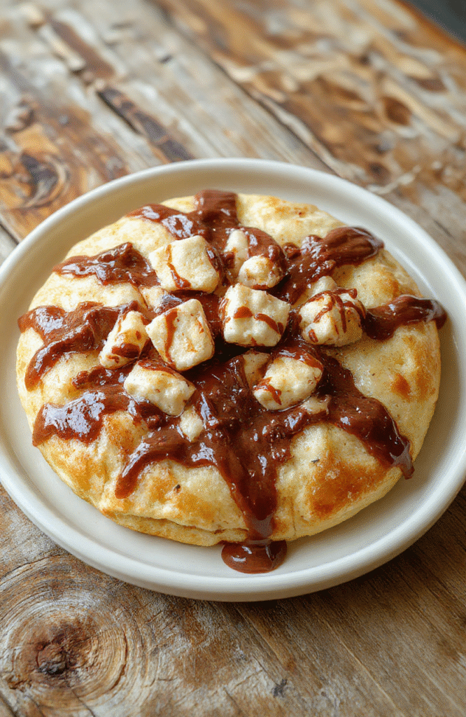 Bunte, zarte Nutella Plätzchen auf einem weißen Teller, glänzend und weich, mit bestem Fokus auf die glatte Nutella-Schokolade in der Mitte, Körner und Textur der Kekse sichtbar, stilvoll angerichtet mit einer leichten Staubzuckerbestreuung, sanfte Beleuchtung betont den köstlichen Glanz