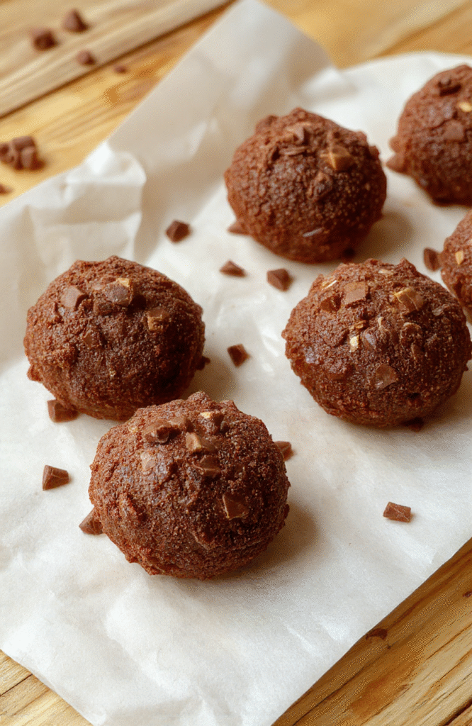 Knusprige Schokoladenkekse auf einem weißen Teller, mit geschmolzener Schokolade und knusprigem Rand, dekorativ angerichtet, köstlich und einladend