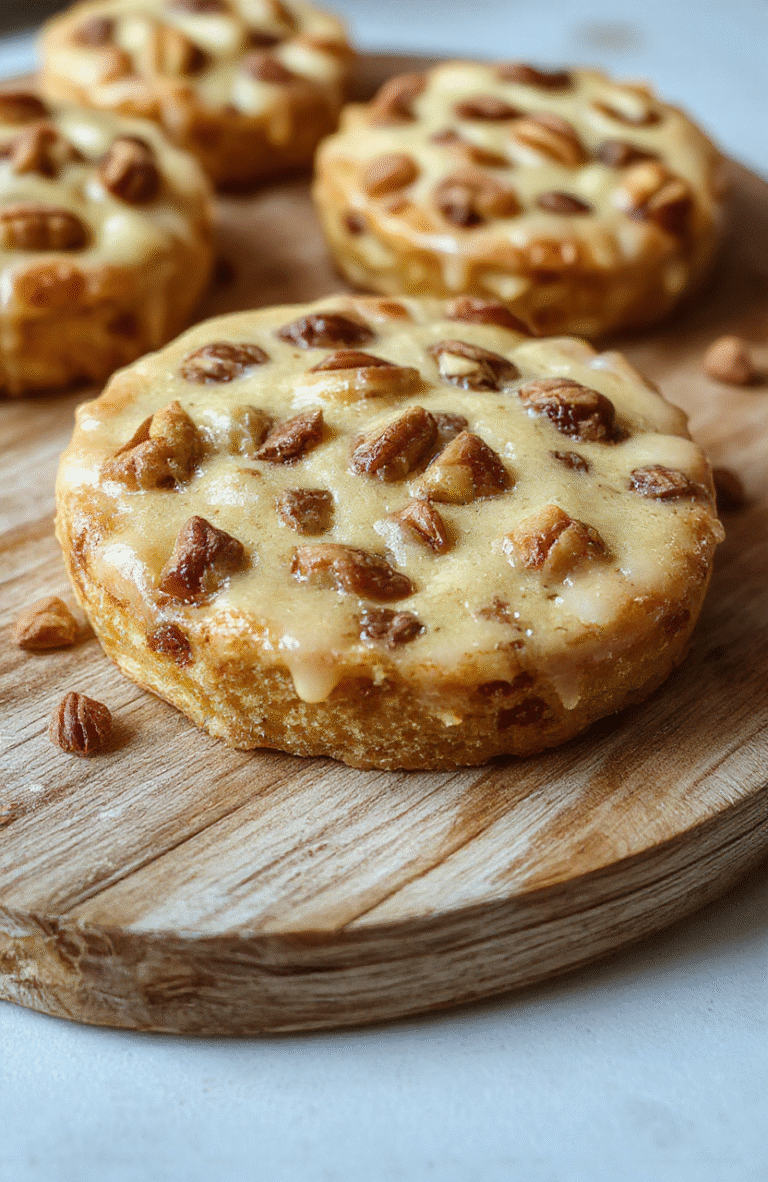 Bunte Nussecken auf einem weißen Teller, mit karamellisierten Nüssen und Zuckerguss, goldbraune Teigecken mit Nussfüllung, ansprechend serviert