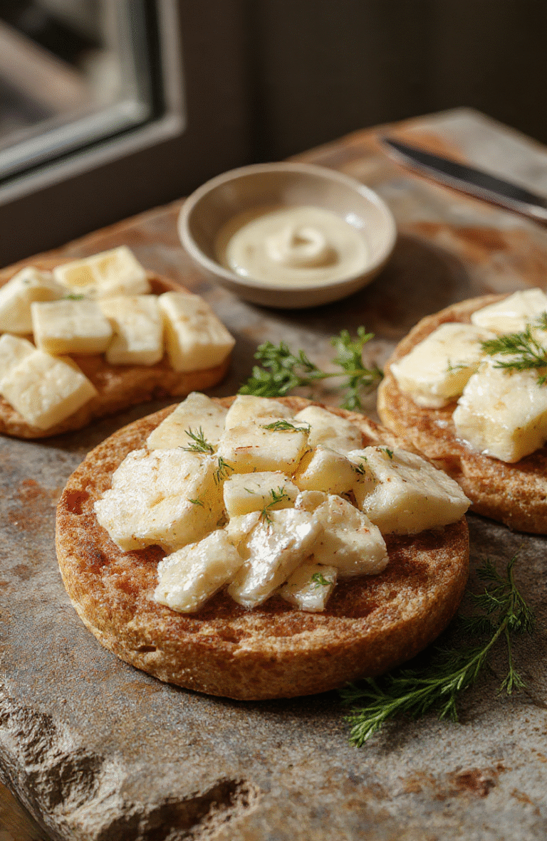 Bunte Feta-Spieße mit frischer Gurke, Petersilie, und Oliven auf einem weißen Teller, sommerlich dekoriert, appetitlich und ideal für eine leichte Mahlzeit.