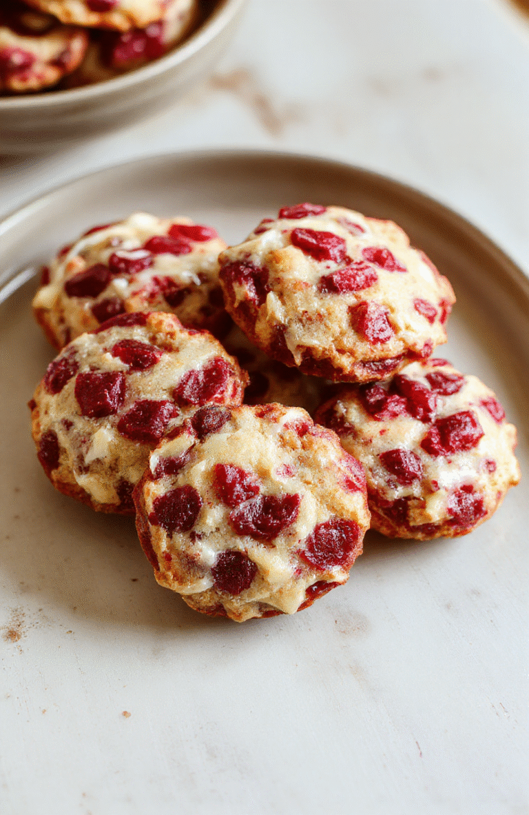 Himbeer-Wirbel Shortbread Kekse auf einem hellen Holztablett, mit zarten Himbeerstückchen und goldbrauner Butterkruste, dekorativ angerichtet