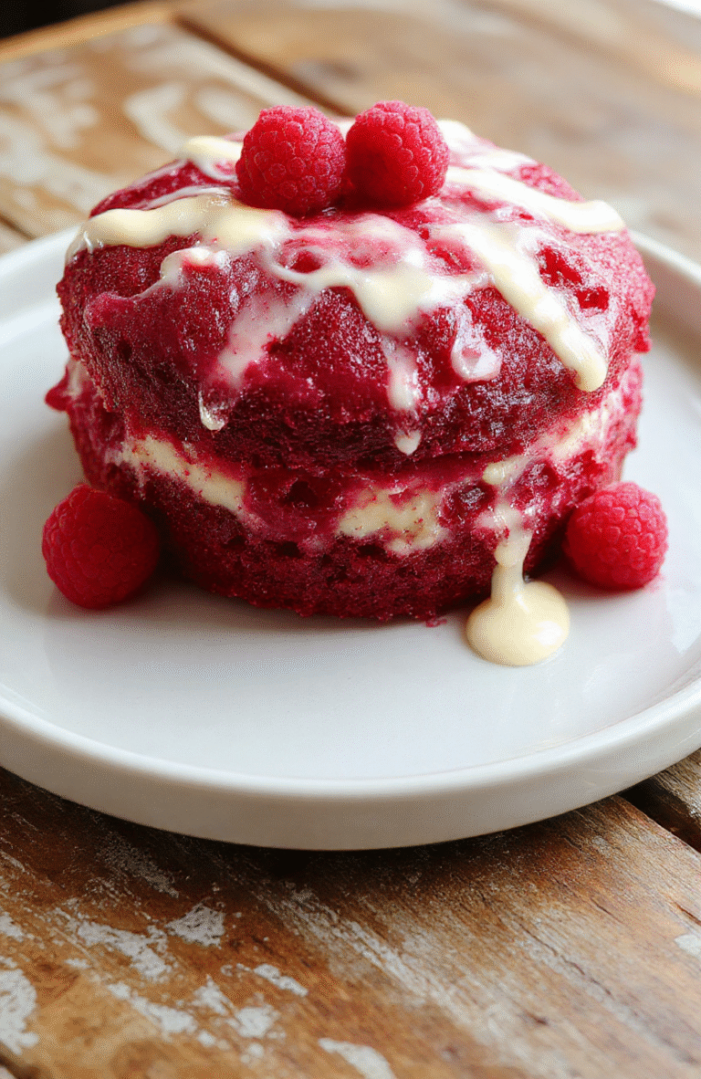 Ein Teller mit einem orange-rosa Himbeerkuchen, bedeckt mit weißer Schokolade und frischen Himbeeren, hübsch angerichtet auf einem Holztablett, mit einem Stück, das angehoben wird, farbenfroher Hintergrund, beeindruckende Textur des Kuchens, leichte Krümel, elegante Präsentation