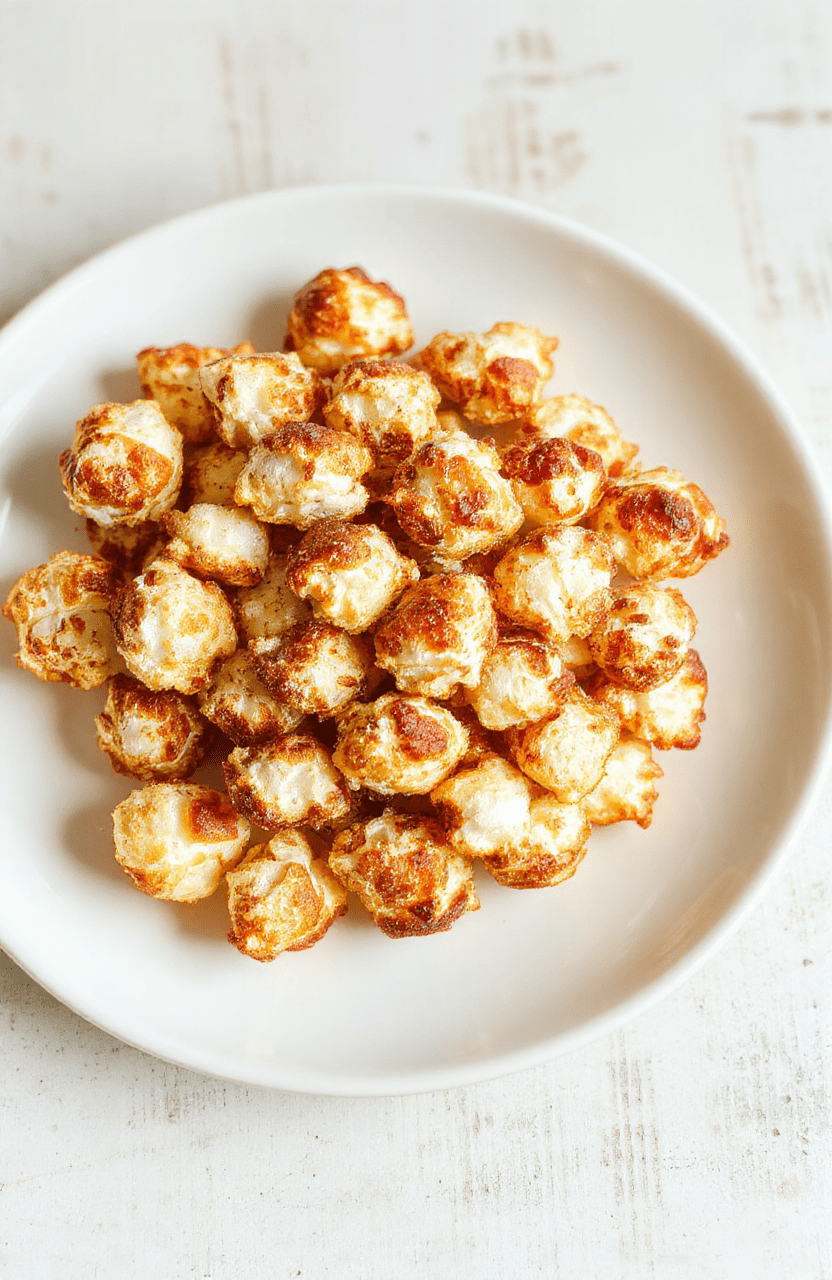 Goldgelber, knuspriger Popcorn in einer Schüssel, leicht gesalzen, perfekt gepufft und luftig, auf hellem Holztablett serviert, appetitlich und frisch