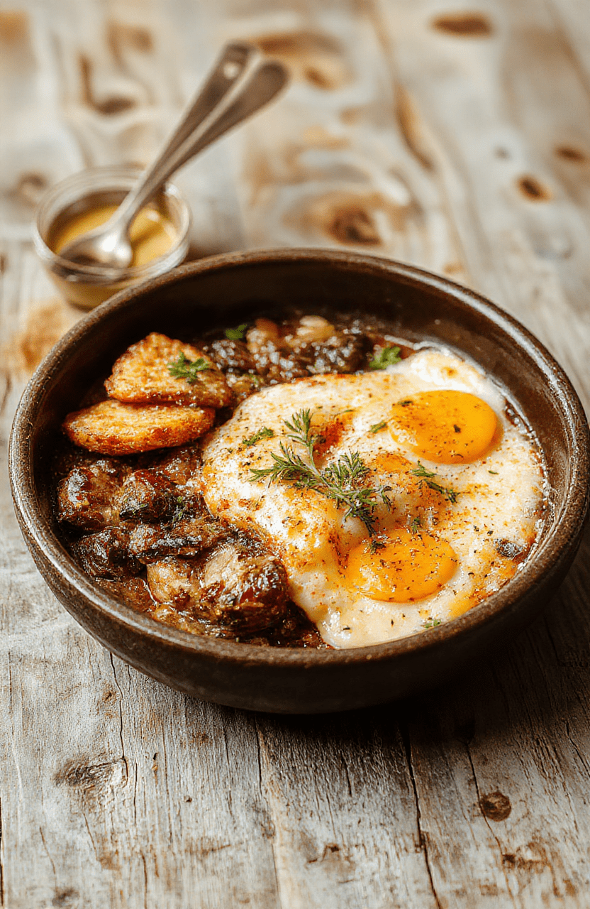Frisch gebackenes rustikales Brot mit knuspriger Kruste, schön aufgegangen, auf einem Holzteller serviert, mit Mehl bestäubt, appetitlich und einladend