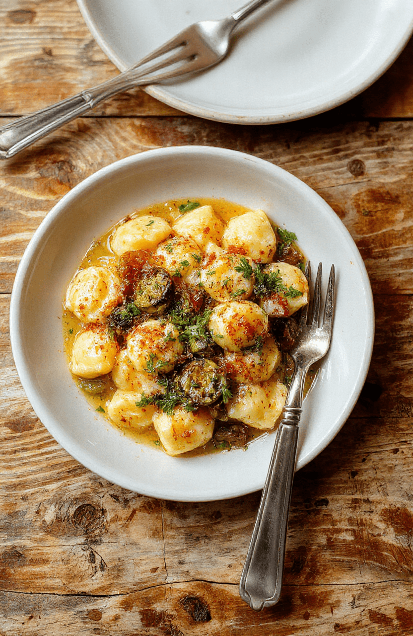 Bunte Tortellini in cremiger Soße mit frischem Gemüse, serviert auf einem natürlichen Holzteller, farbenfrohe Zucchini, Paprika und Tomaten, alles appetitlich angerichtet.