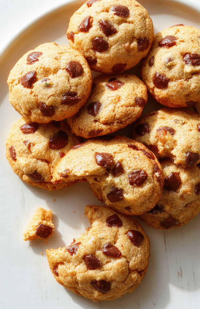Zwei goldbraun gebackene American Cookies liegen auf einem hellen Holztisch. Sichtbare Schokoladenstücke, cookies haben knusprige Ränder und einen weichen Kern. Einfache, gelungene Präsentation in natürlichem Licht, keine zusätzlichen Utensilien.