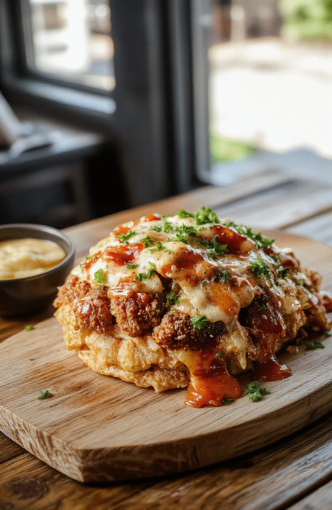 Bunte Döner-Bowl mit zartem Hähnchen, Basmatireis, gemischtem Salat, Tomaten, Gurken und Rotkohl in einer flachen Schale; das Hähnchen glänzend mariniert, Reis locker, Gemüse frisch und farbenfroh, alles appetitlich angerichtet.