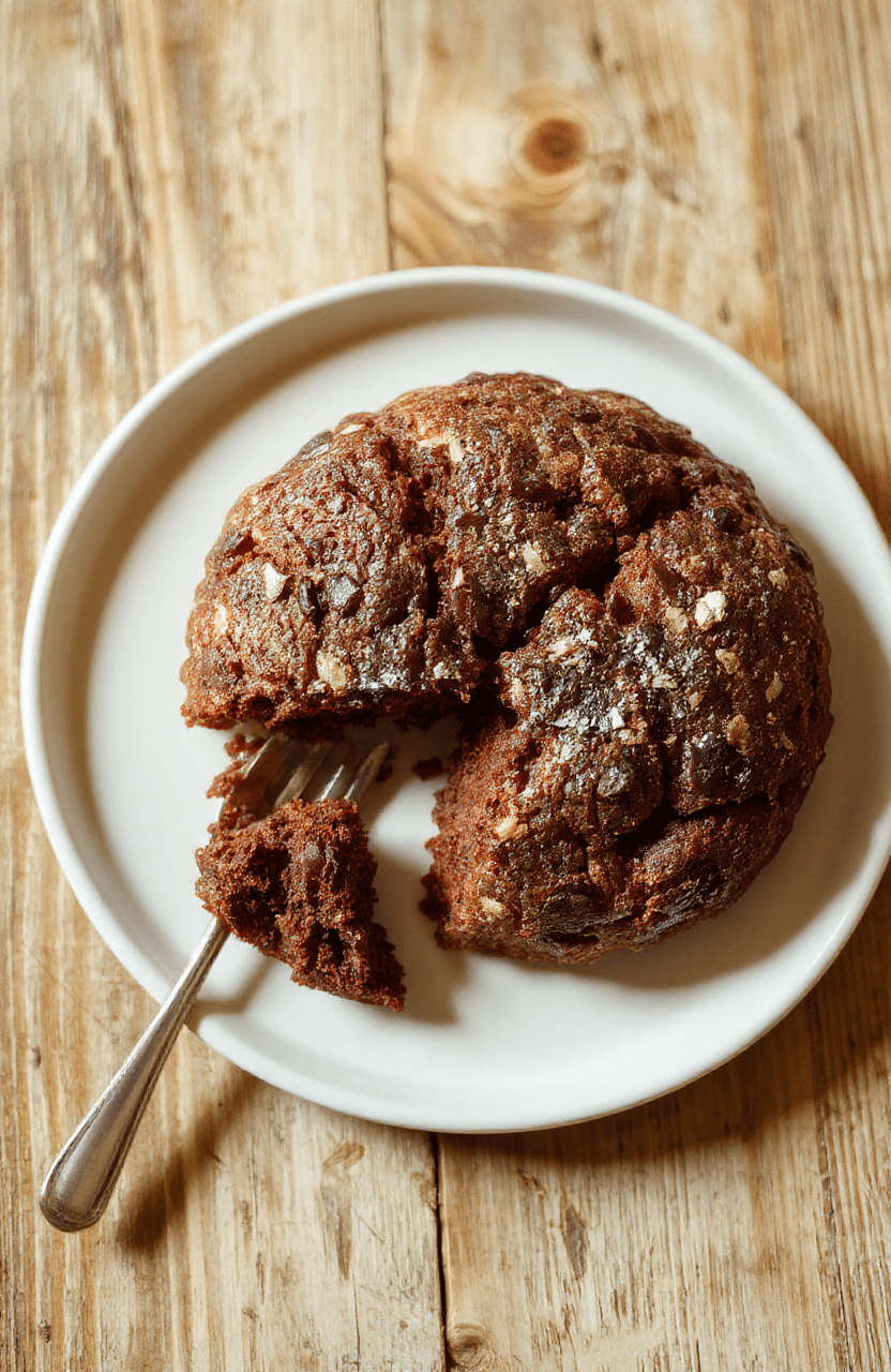 Nahaufnahme von drei proteinreichen Schoko-Brötchen auf hellem Holztisch, glänzende dunkle Schokoladenstücke, leichte Risse und eine fluffige Oberfläche, warme Braun- und Beigetöne, unscharfer Hintergrund, natürliches Licht.