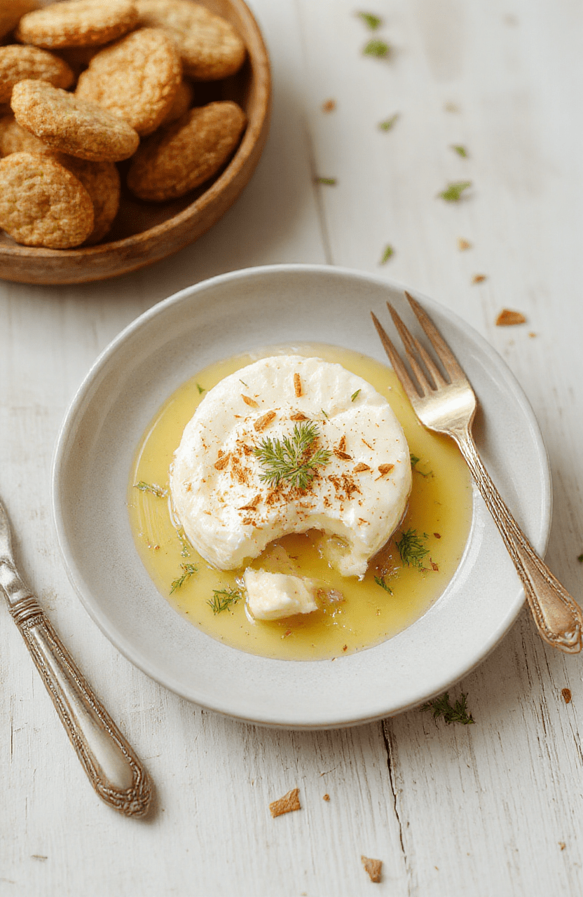 Vier goldbraune Quark-Taler mit Haferflocken auf einem hellen Holzboden, leicht gebräunt, sichtbare Haferflocken und Quarkflecken, natürliches Tageslicht, simples Frühstücksbild.